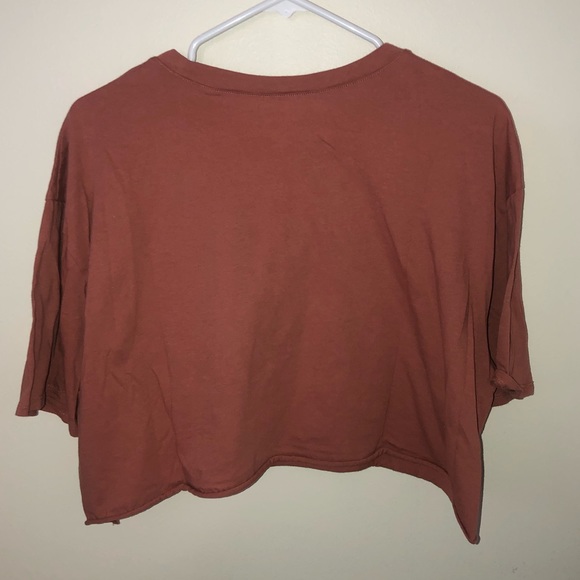 Arizona Jean Co Embroidered Daisy Rolled Hem Crop Top - Picture 3 of 4